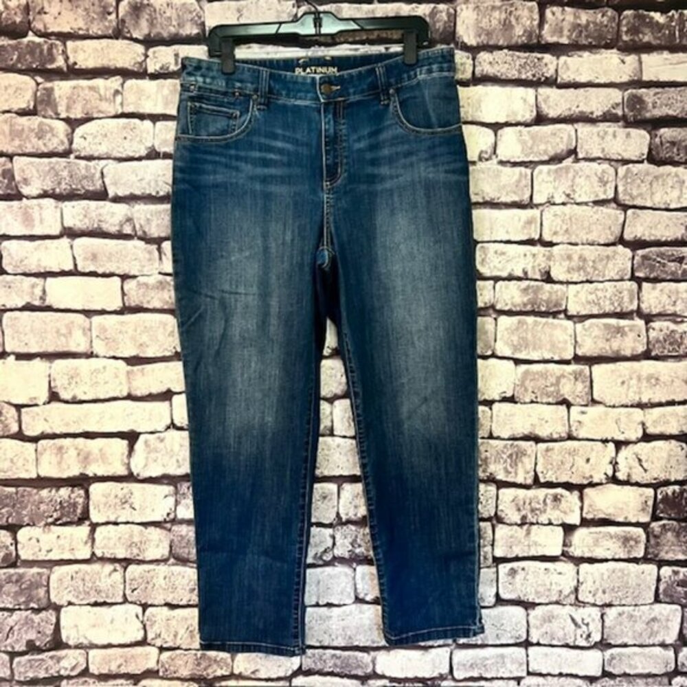 Chico's Platinum Blue Jeans Size L/12